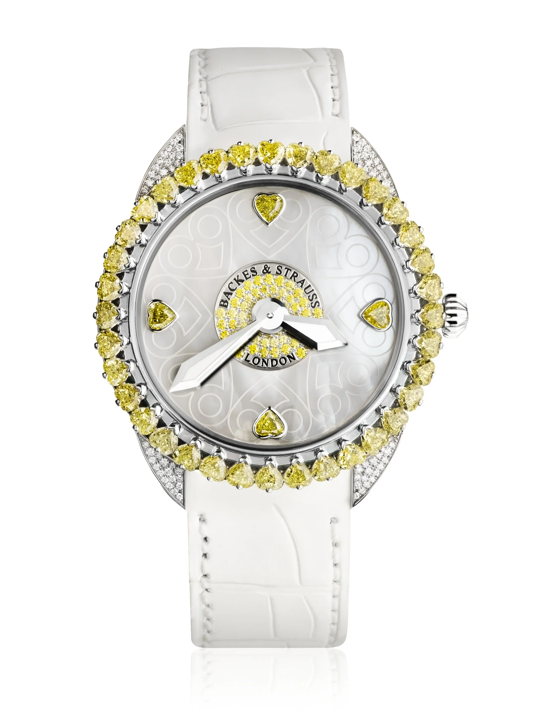 Namib Queen of Hearts 37 mm High-Jewellery Watch – Ethical Yellow